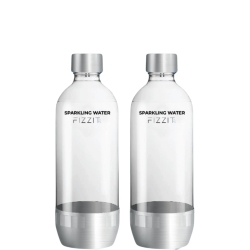 FIZZIT Compatible Replacement Bottle for Sodastream Carbonating Sparkling Water Machine 1 Liter 2 Pack