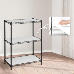 CAPHAUS Nsf Adjustable Height Wire Shelving Unit W/liner, Basement Storage Shelving, Metal Steel Storage Shelves, Garage Shelving Storage Organizer