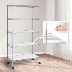 CAPHAUS Nsf Adjustable Height Wire Shelving W/liner, Basement Storage Shelving, Metal Steel Storage Shelving, Garage Shelving Storage Organizer