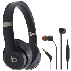 BEATS BY DR. DRE Beats Solo 4 Wireless On-Ear Headphones Matte + Jbl T110 In Ear Headphones In Black