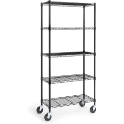 CAPHAUS Heavy-Duty Adjustable Height Wire Shelving Unit, Wire Rack Shelving, Metal Steel Storage Shelves, Garage Shelving Storage Organizer, Utility