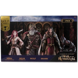 LOTR The Lord Of The Rings The War Of The Rohirrim 4 Inch Action Figure Box Set Exclusive - 4-Pack Label In Gold