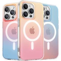 ORNARTO Magnetic Case for Iphone 14 Pro Compatible \w Magsafe, Holographic Iridescent Cover, Shockproof Protective Rainbow Phone Case Magnetic For