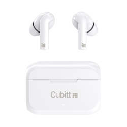 CUBITT True Wireless Earbuds Generation 2, 5.3 Bluetooth, Ipx5 Water Reistance, Premium Sound, Touch Control, Built In Microphone, Voice Assistance
