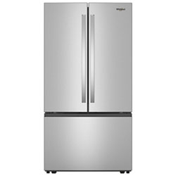 Whirlpool 36" 30.52 Cu. Ft. French Door Refrigerator with Water Dispenser (WRFF3336SZ) - Stainless Steel