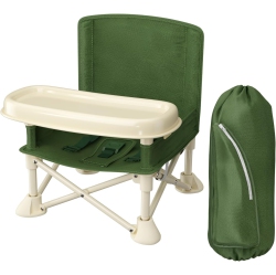 GREENWALNUT Portable Baby Chair | Camp Chair | Booster Seat With Removable Tray