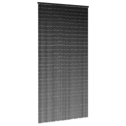 VIDAXL Insect Door Curtain Dark 90X220 Cm Bamboo In Grey