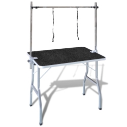VIDAXL Adjustable Pet Dog Grooming Table With 2 Nooses