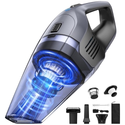 NIERBO 8000Pa Strong Suction Portable Hand Vacum Cordless \w 25Mins Runtime Rechargeable Battery Lightweight for Home And Car Carpet Stairs Pet Hair