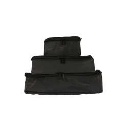 TUCCI Travel Items Packing Cube Set-Keeps Clothing, Shoes And Toiletries Organized While Traveling-Black