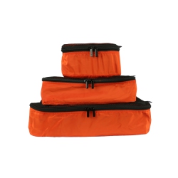 TUCCI Travel Items Packing Cube Set-Keeps Clothing, Shoes And Toiletries Organized While Traveling- In Orange