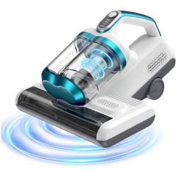 NIERBO Mattress Vacuum Cleaner \w 16Kpa Suction 253.7Nm Uv-C Light, 30000 Rpm/min Dual Brushroll Rotation & Hepa Filter & Ultrasonic & Heating Tech