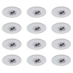 OCM 12 Pack Round 4 Inch Led Recessed Downlight – 2700K, Dimmable, Ic & Wet Location Rated, 36° Beam, 5-Year Warranty In White