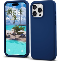 KROLEAR Liquid Silicone Case for Iphone 16 Pro, Silky Soft Touch Full-Body Protective Phone Case, Anti-Scratch Shockproof Cover With Microfiber Lining