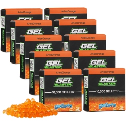 GEL BLASTER Gellets - Official Refill Ammo for S - Increased Blasting Performance And Accuracy - Non-Toxic, No Cleanup, Stain-Free (100, 000 - Orange)