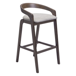 RUG BRANCH Troy Barstool (Set Of 2) Dove & Espresso In Gray