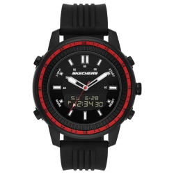 MEHIAZ Skechers Men's Wilkie Quartz Silicone Analog-Digital Sports Watch