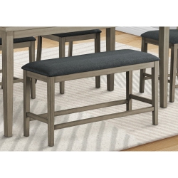 MONARCH SPECIALTIES I 1383 - Bench, 42" Rectangular, Dining Room, Kitchen, Upholstered, Wood, Transitional
