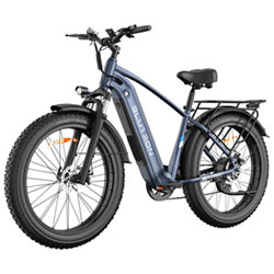 Blutron EB880 Electric Fat Tire Bike (750W Motor / Up to 80km Battery Range / 32km/h Top Speed) - Interstellar Blue - Only at Best Buy