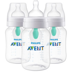 Philips Avent Anti-Colic 9 oz. Baby Bottle Set with AirFree Vent - 3 Pack