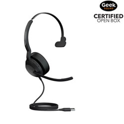 Open Box - Jabra Evolve2 50 On-Ear Noise Cancelling Bluetooth Headset with Microphone - Black (25089-889-999)