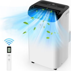 HUMHOLD 14000 Btu Portable Air Conditioners \w Remote Control 3-In-1 Free Standing Cooling Ac Unit W/ Fan & Dehumidifier, Smart/sleep Mode, 3 Speed