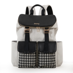 SUNVENO Houndstooth Backpack Diaper Bag