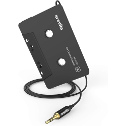 ARSVITA - Car Audio Cassette to Aux Adapter, 3.5 MM Auxillary Cable Tape Adapter