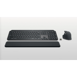 LOGITECH Mx Keys S Combo - Performance Wireless Keyboard And Mouse \w Palm Rest, Fast Scrolling, Bluetooth, USB C, for Windows, Linux, Chrome, Mac
