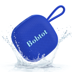BOBTOT Portable Tooth Wireless Speaker - Ipx7 Waterproof Mini Shower Speakers \w 10W Peak Loud Stereo Sound, 16 Hours Playtime, Rich Bass, Tws