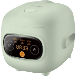 COMFEE ' Mini Rice Cooker 4 Cups Cooked/2 Cups Uncooked, Portable Non-Stick Rice Maker, 24 Hours Timer Delay, 6 Functions, Fast Cooker, Brown Rice