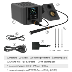ESOURCE PARTS Best Shopper Ts11 Smart Precision Soldering Station - Quick And Efficient Replacement Tool for Electronics Repairs