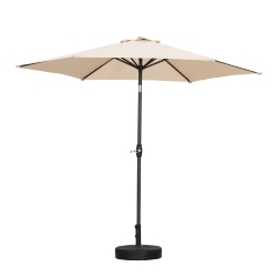 AINFOX 9Ft Patio Umbrella Outdoor Table Umbrella Khaki