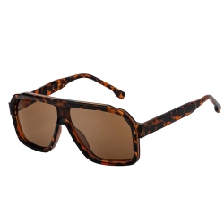 SUPERSHIELD Oversized Square Sunglasses Men Women 2025 Luxury Brand Trendy Big Frame Vintage Shades Fashion Outdoor Driving Eyewear Uv400 - In Brown