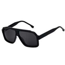 SUPERSHIELD Oversized Square Sunglasses Men Women 2025 Luxury Brand Trendy Big Frame Vintage Shades Fashion Outdoor Driving Eyewear Uv400 - In Black