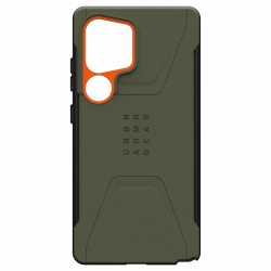UAG Civilian Pro Rugged Case W/magnet | Made for Galaxy S25 Ultra | Olive Drab/orange