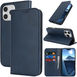 ZAMA Wallet Case for Iphone 16 Pro Max, Premium Pu Leather Flip Folio Case \w Card Slot, Stand Holder And Magnetic Closure Tpu Shockproof Interior