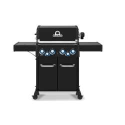 BROIL KING Baron 490 Pro Shadow 4-Burner Natural Gas Grill With Rotisserie And Side Burner - 674147