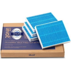 LEVOIT 4-Pack Premium Filter for Superior 6000S Smart Evaporative Humidifier, Effectively Capture Large Particles & Minerals, Dry Mode Helps Extend