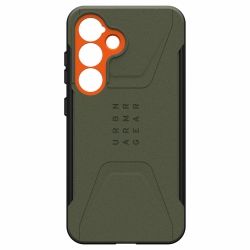 UAG Civilian Pro Rugged Case W/magnet | Made for Galaxy S25 | Olive Drab/orange