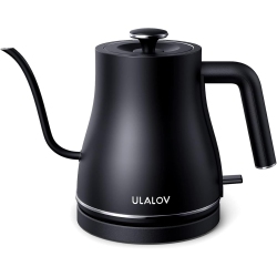 ULALOV Electric Gooseneck Kettle Ultra Fast Boiling Hot Water Kettle 100% Stainless Steel for Pour-Over Coffee & Tea Boiler, Leak-Proof Design, Auto