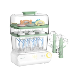 MOMCOZY 3 Layers Large Bottle Sterilizer And Dryer, Fast Sterilize And Dry, Universal Bottle Sterilizer for All Bottles & Breast Pump Accessories