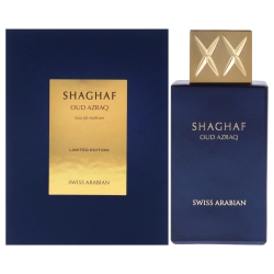 SWISS ARABIAN Shaghaf Oud Azraq By for Unisex - 2.5 OZ Edp Spray (Limited Edition)