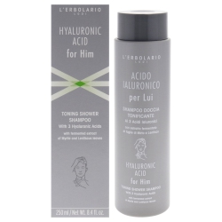 LERBOLARIO Hyaluronic Acid for Him Toning Shower Shampoo By for Men - 8.4 OZ Shampoo