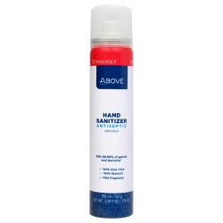 ABOVE Antiseptic Hand Sanitizer Aerosol Spray By for Unisex - 3.38 OZ Hand Sanitizer
