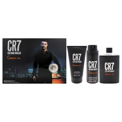 CRISTIANO RONALDO Game On By for Men - 3 PC Gift Set 3.4OZ Edt Spray, 5.1OZ Shower Gel, 4.1OZ Body Spray