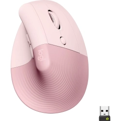 LOGITECH - Lift Vertical Wireless Ergonomic Mouse With 4 Customizable Buttons - Wireless - Rose