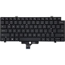 LIXSUNTEK Replacement Keyboard for Laptop Replacement Us Layout Backlit Keyboard for Dell Latitude 7420 7410 5420 In Black