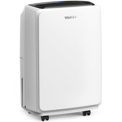 YAUFEY 32.7-Pint Low Noise Home Dehumidifier for Indoor Use Recommended for Up to 2, 500 Sq. Ft. With Water Tank In White