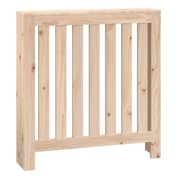 VIDAXL Radiator Cover 79.5X19X84 Cm Solid Wood Pine